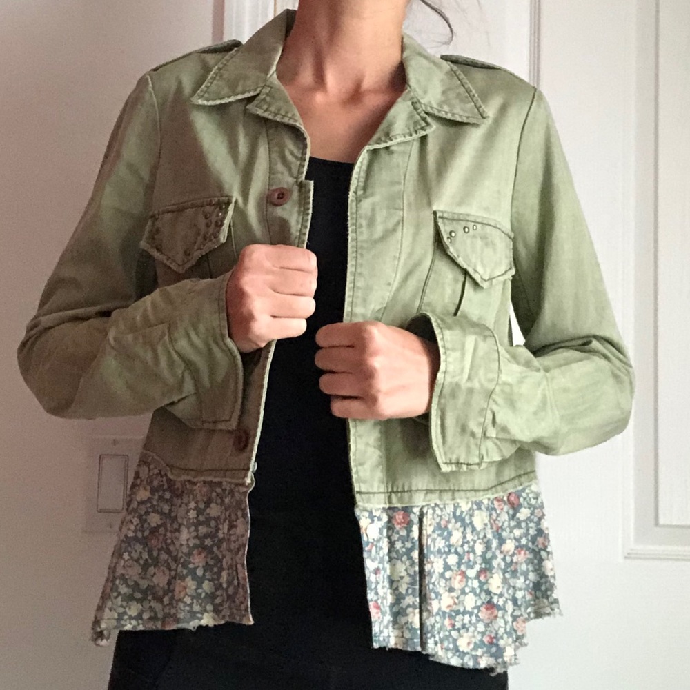 Free People Sergeant Ruffle Jacket - Picture 2 of 10